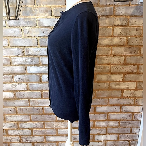 GAP Navy Blue Crewneck Cardigan, Women’s Size Small. - Picture 4 of 7